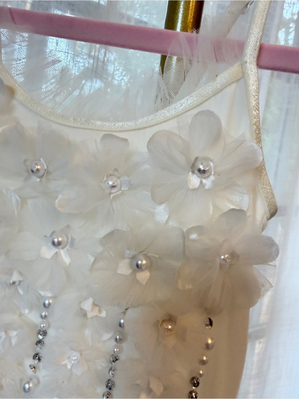 Tutu Du Monde Crystal Palace Dress Size 2-3 Ivory Flower Girl LN - Picture 5 of 11